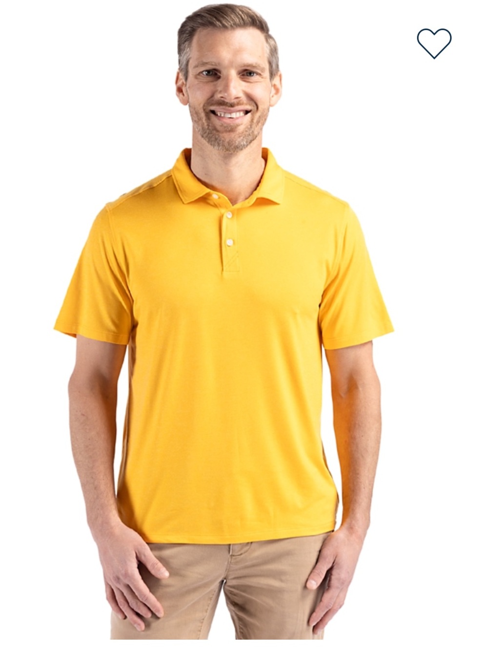 Cutter & Buck Golden Yellow Polo Shirt Size 2XB